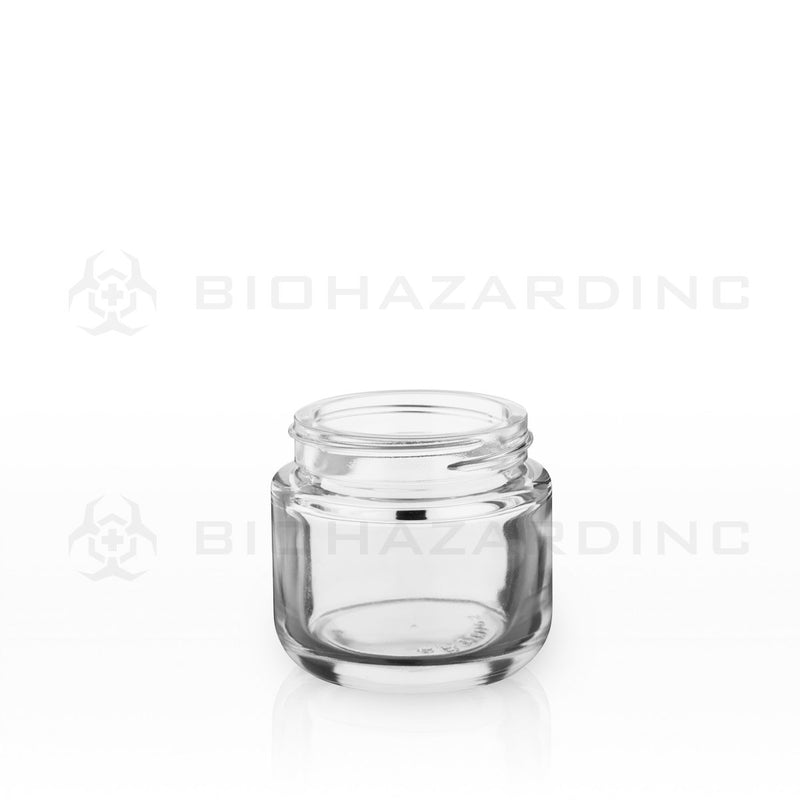 2.5 oz Clear Glass Jars | Heavy Weight Round Base - 53mm | 32 Count