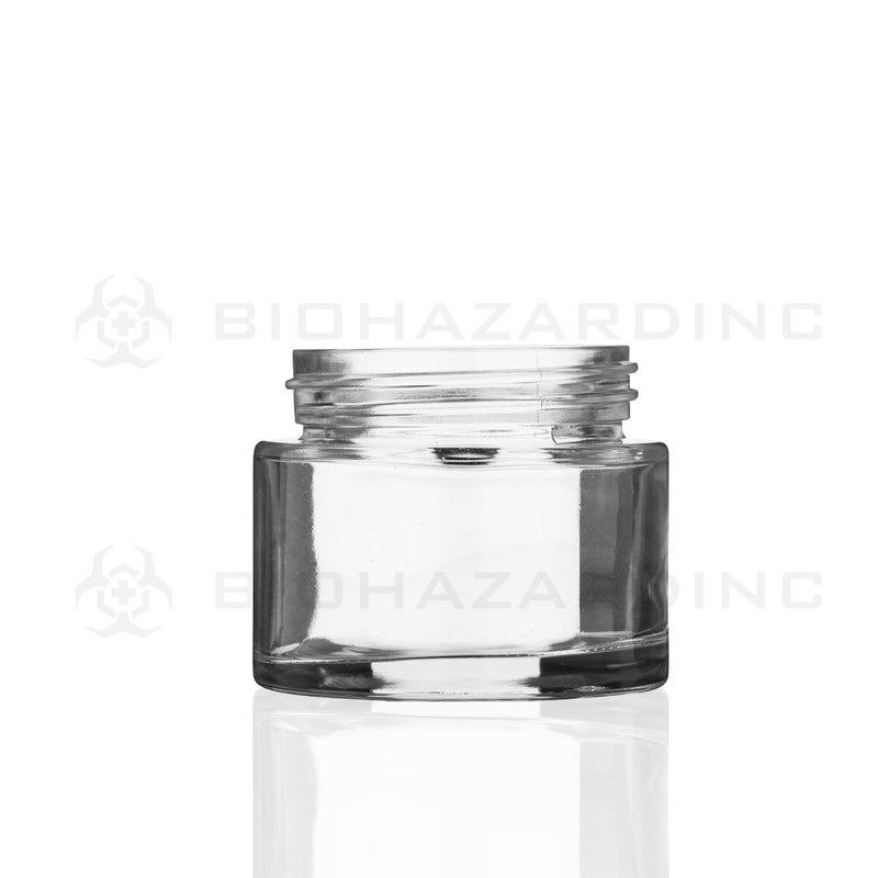 2oz Clear Glass Jars | Wide Shoulder Straight Sided - 53mm | 200 Count