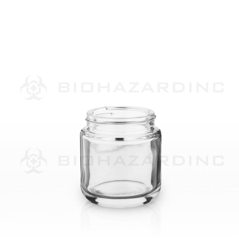 3.75 oz Clear Glass Jars | Heavy Weight Round Base - 53mm | 32 Count