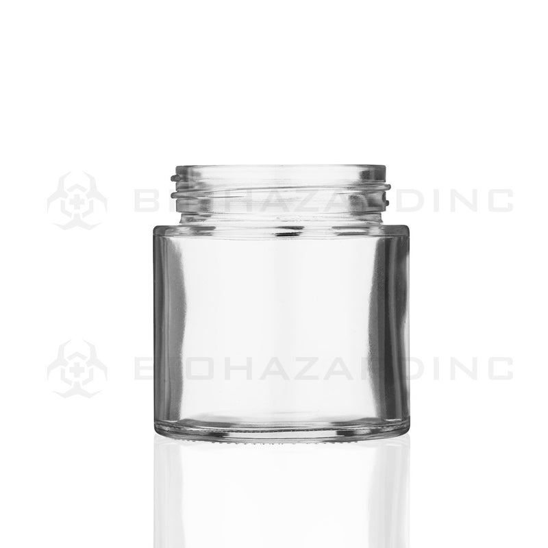 3 oz Clear Glass Jars | Wide Shoulder Straight Sided - 53mm | 150 Count