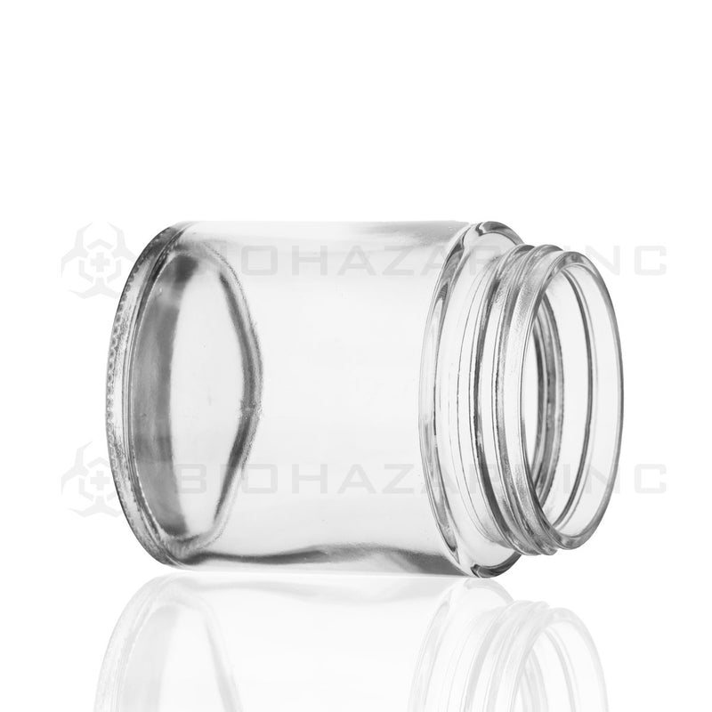 4 oz Clear Glass Jars | Wide Shoulder Straight Sided - 53mm | 100 Count