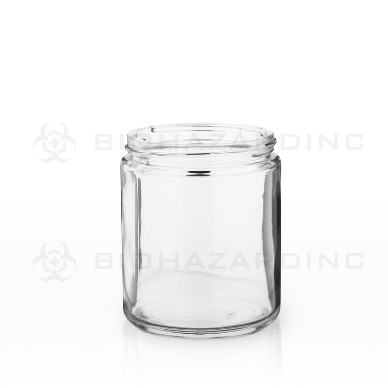 8 oz Clear Glass Jars | Straight Sided - 70mm | 24 Count