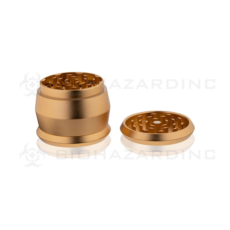 Anodized Aluminum Alloy Grinder | 4 Piece - 60mm x 49mm | Gold