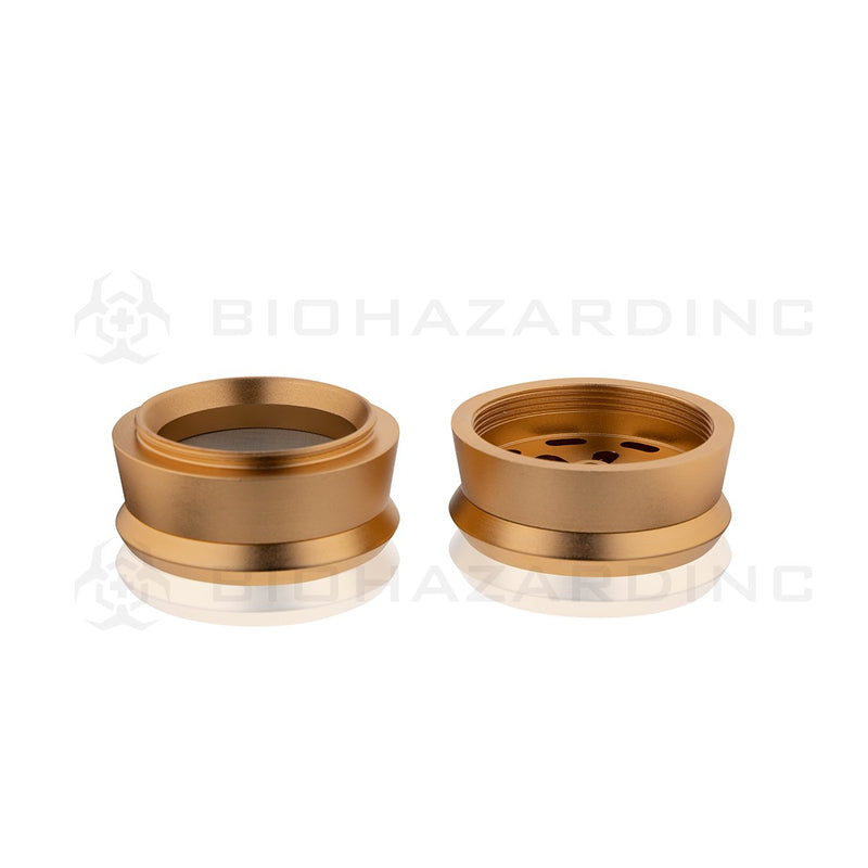 Anodized Aluminum Alloy Grinder | 4 Piece - 60mm x 49mm | Gold