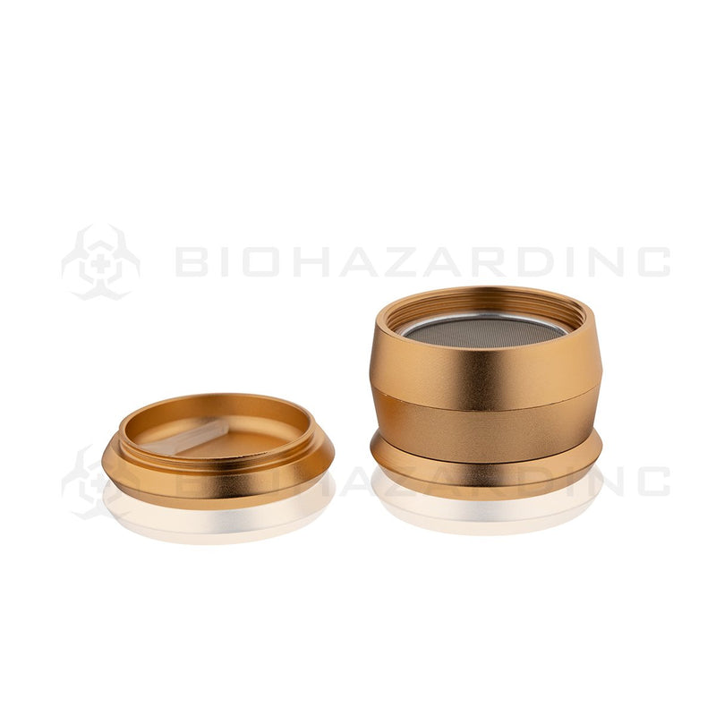 Anodized Aluminum Alloy Grinder | 4 Piece - 60mm x 49mm | Gold