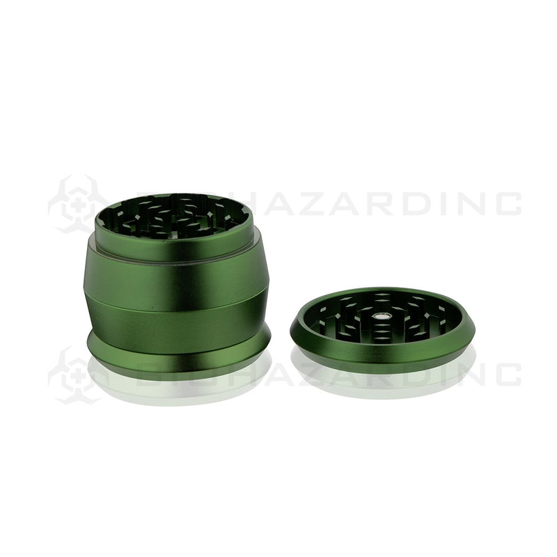 Anodized Aluminum Alloy Grinder | 4 Piece - 60mm x 49mm | Green