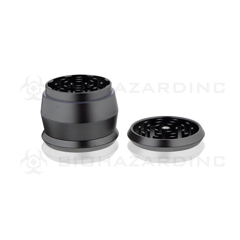 Anodized Aluminum Alloy Grinder | 4 Piece - 60mm x 49mm | Gray