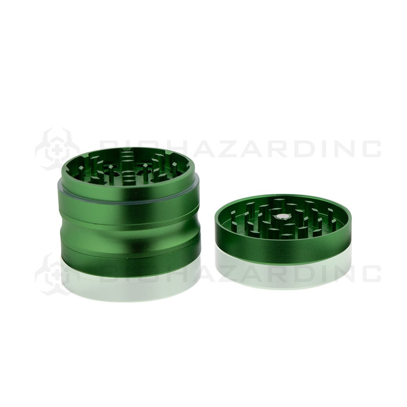 Anodized Aluminum Alloy Grinder | 4 Piece - 62mm x 49mm | Green