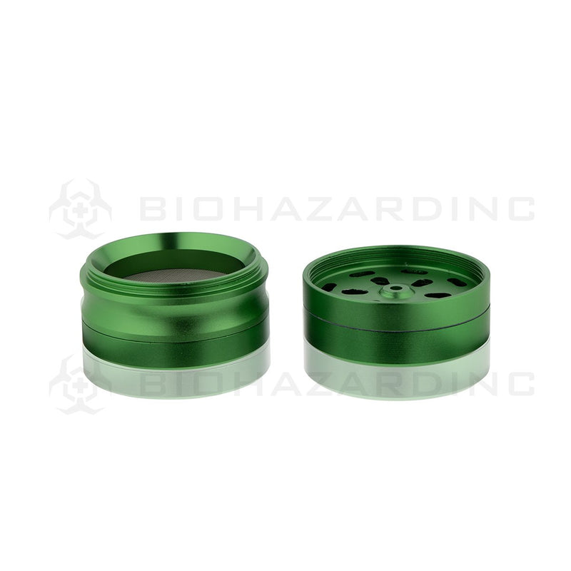 Anodized Aluminum Alloy Grinder | 4 Piece - 62mm x 49mm | Green