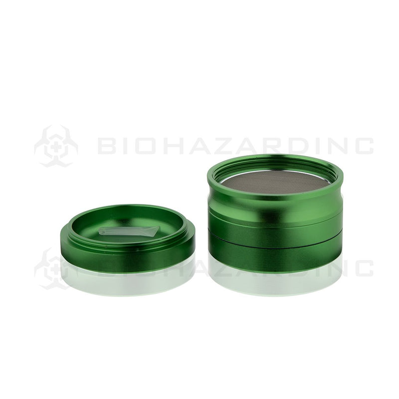 Anodized Aluminum Alloy Grinder | 4 Piece - 62mm x 49mm | Green