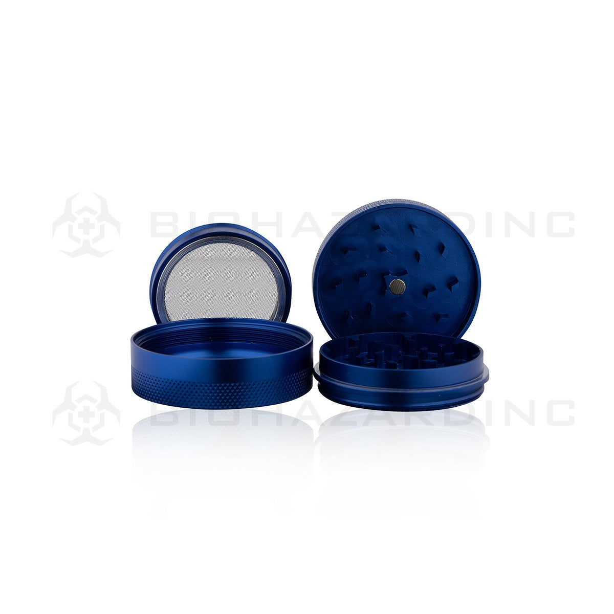 Anodized Aluminum Alloy Grinder | 4 Piece - 65mm x 30mm | Blue