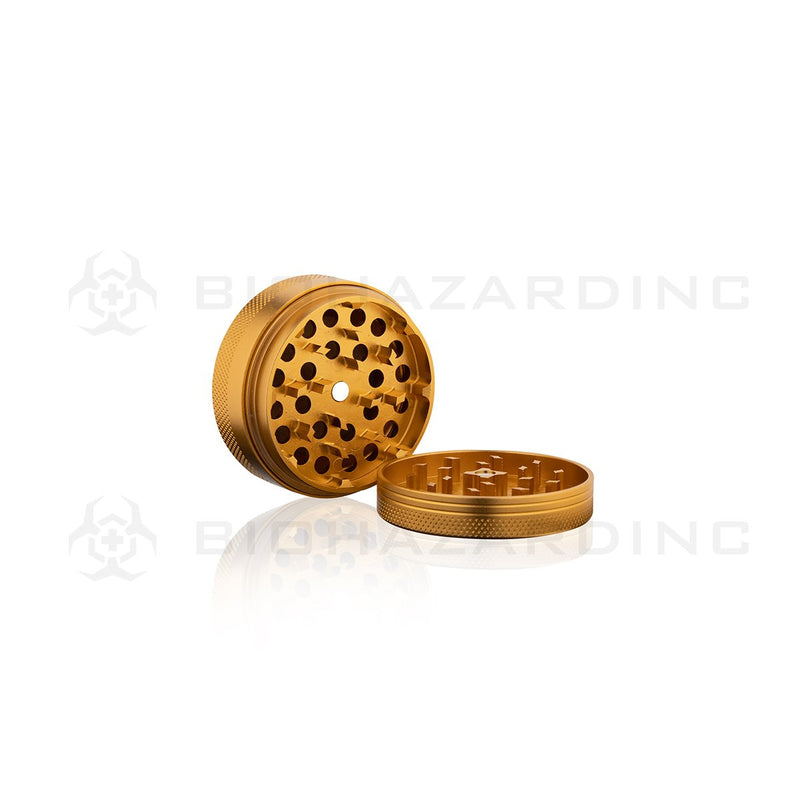 Anodized Aluminum Alloy Grinder | 4 Piece - 65mm x 30mm | Gold