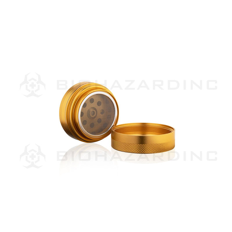 Anodized Aluminum Alloy Grinder | 4 Piece - 65mm x 30mm | Gold