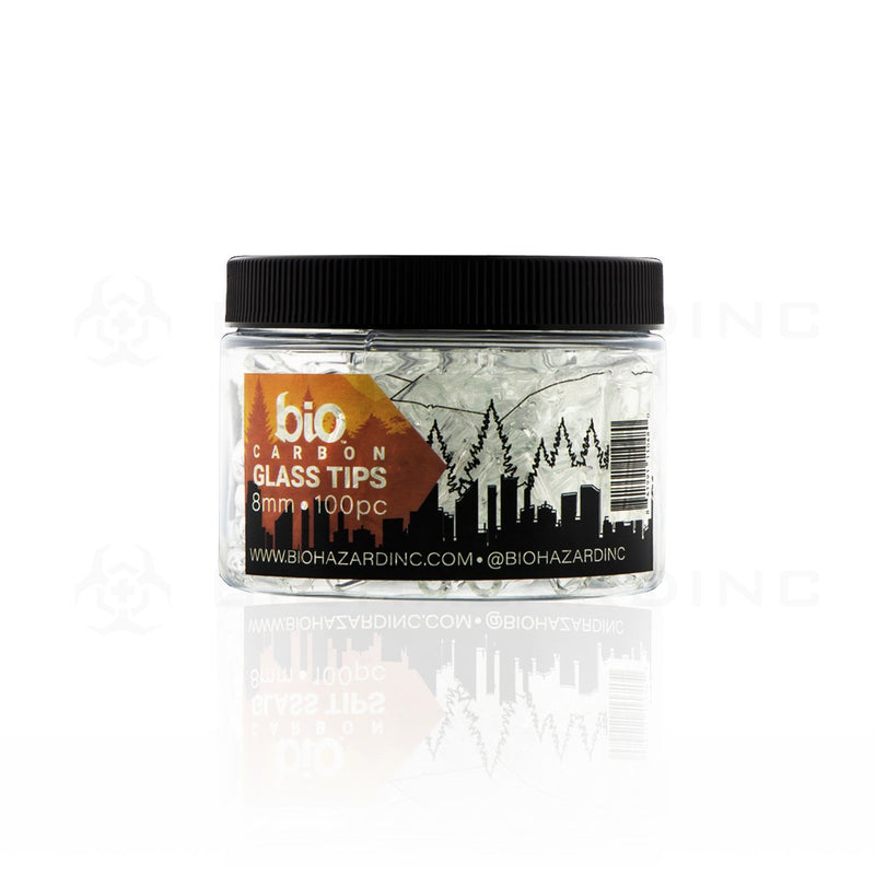 BIO™ | 8mm Carbon Glass Tips | 2 Pokes - 100 Count