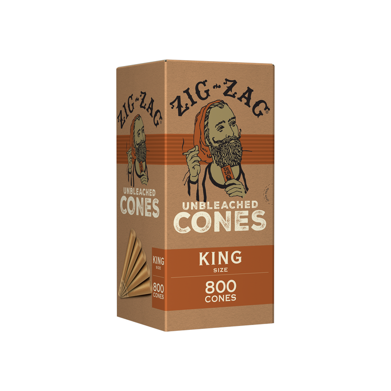 Zig-Zag® | Unbleached Cones King Size | 800 Count