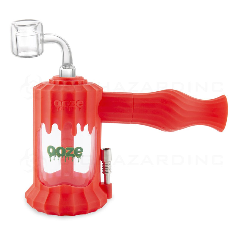 OOZE® | 4-in-1 CLOBB Silicone Nectar Collector & Water Pipe | Scarlet