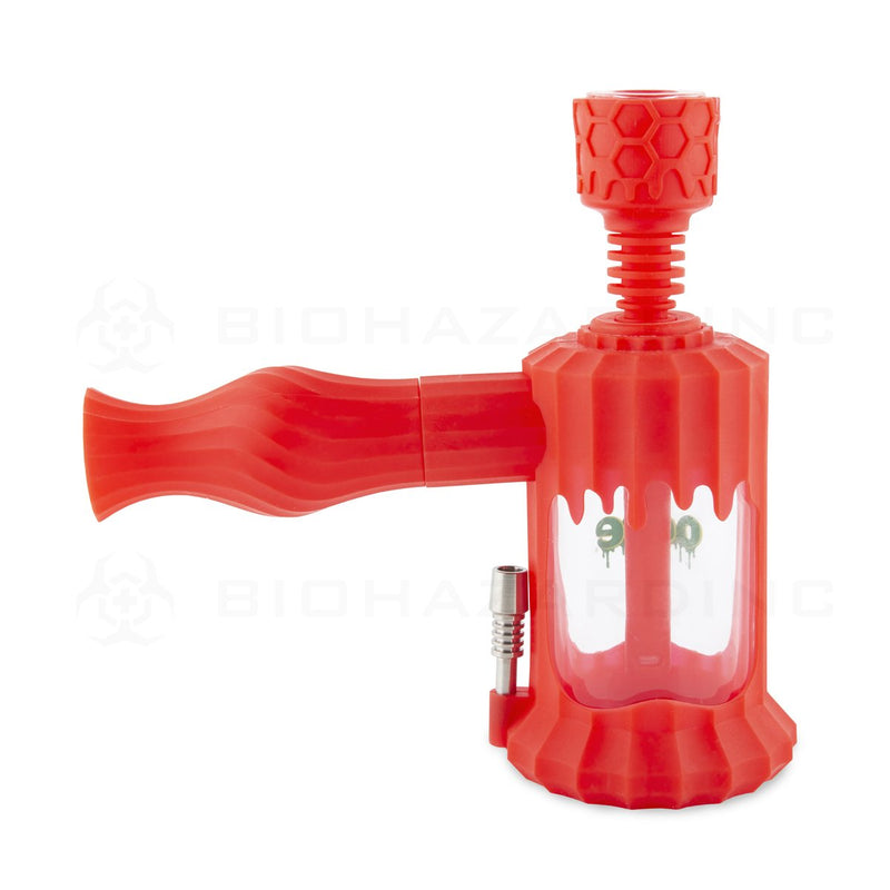 OOZE® | 4-in-1 CLOBB Silicone Nectar Collector & Water Pipe | Scarlet