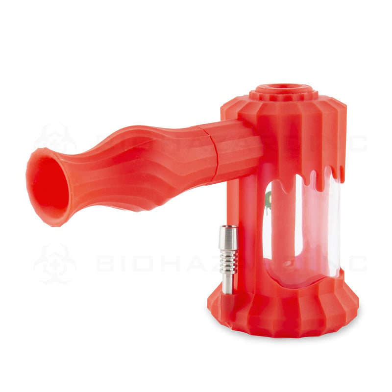 OOZE® | 4-in-1 CLOBB Silicone Nectar Collector & Water Pipe | Scarlet