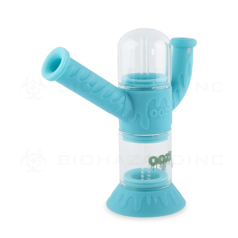 OOZE® | 4-in-1 CRANIUM Hybrid Silicone Nectar Collector & Water Pipe | Aqua Teal