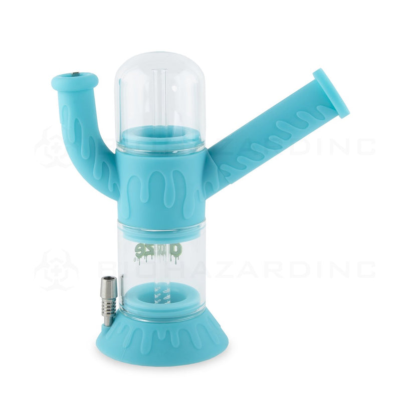 OOZE® | 4-in-1 CRANIUM Hybrid Silicone Nectar Collector & Water Pipe | Aqua Teal