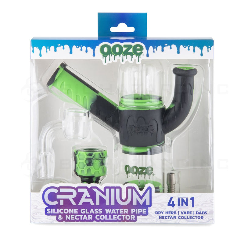 OOZE® | 4-in-1 CRANIUM Hybrid Silicone Nectar Collector & Water Pipe | Chameleon