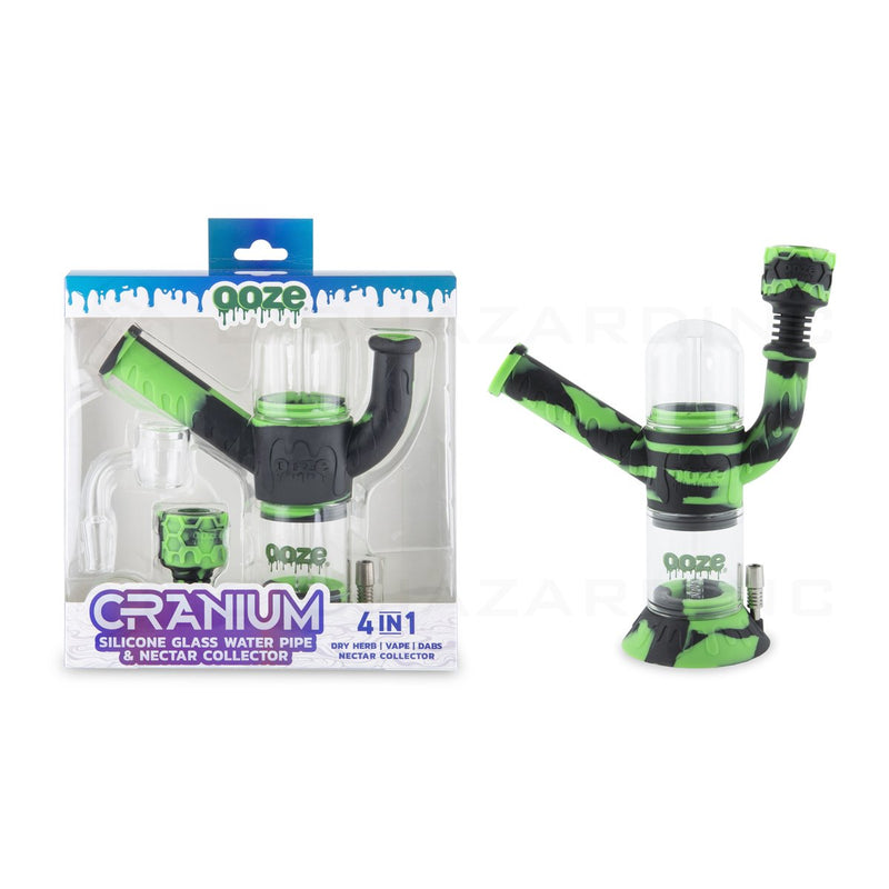 OOZE® | 4-in-1 CRANIUM Hybrid Silicone Nectar Collector & Water Pipe | Chameleon