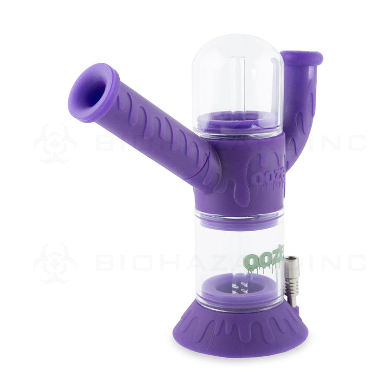 OOZE® | 4-in-1 CRANIUM Hybrid Silicone Nectar Collector & Water Pipe | Ultra Purple