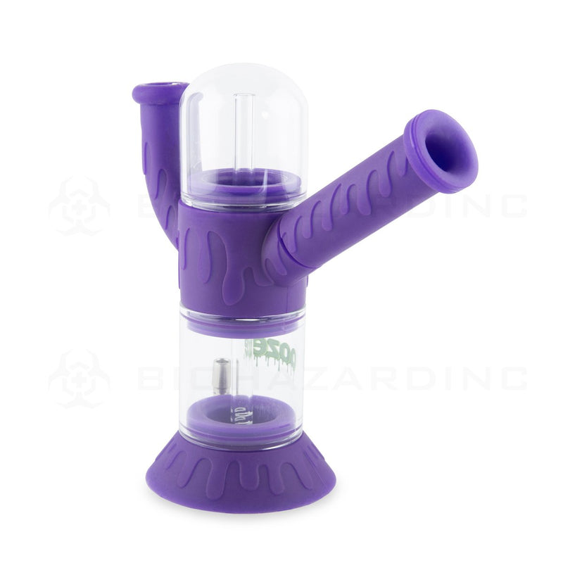 OOZE® | 4-in-1 CRANIUM Hybrid Silicone Nectar Collector & Water Pipe | Ultra Purple