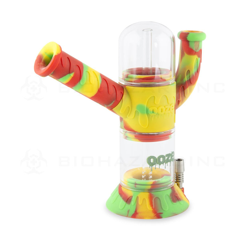 OOZE® | 4-in-1 CRANIUM Hybrid Silicone Nectar Collector & Water Pipe | Rasta