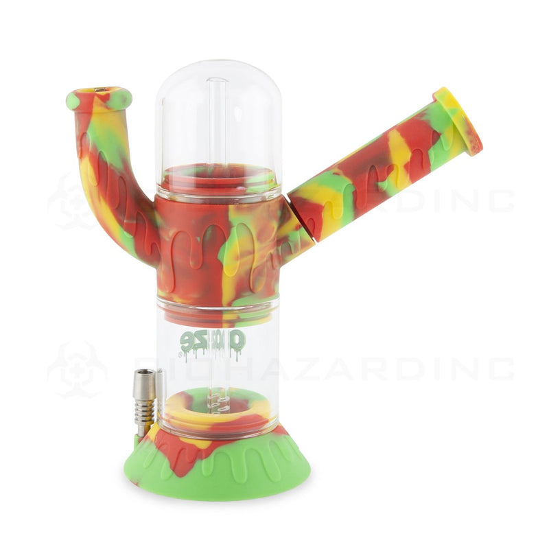 OOZE® | 4-in-1 CRANIUM Hybrid Silicone Nectar Collector & Water Pipe | Rasta