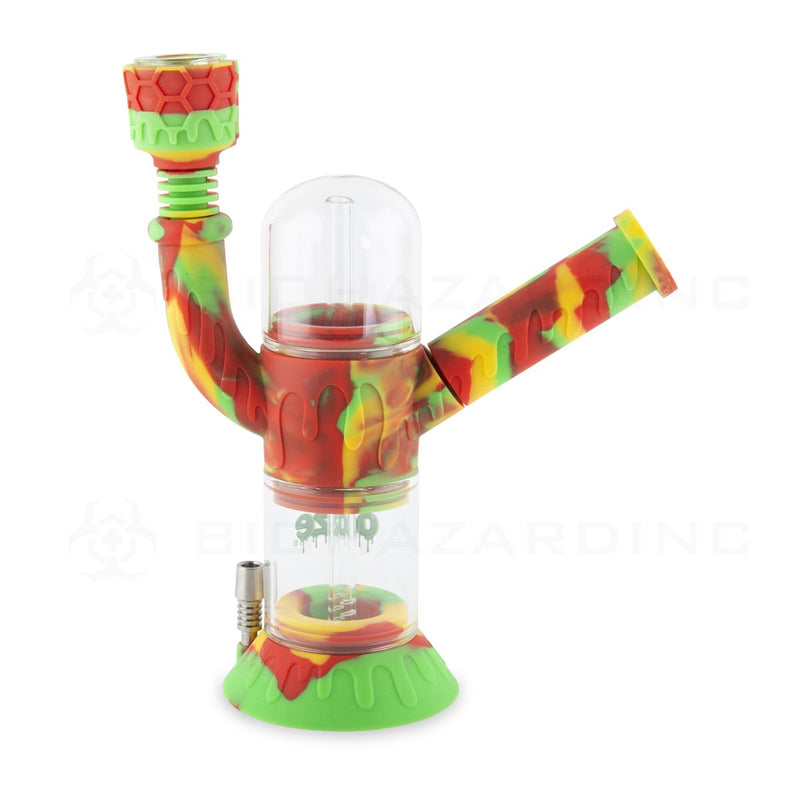 OOZE® | 4-in-1 CRANIUM Hybrid Silicone Nectar Collector & Water Pipe | Rasta