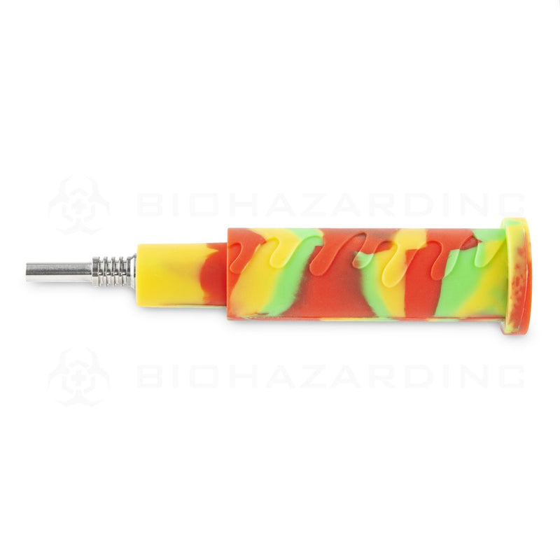 OOZE® | 4-in-1 CRANIUM Hybrid Silicone Nectar Collector & Water Pipe | Rasta