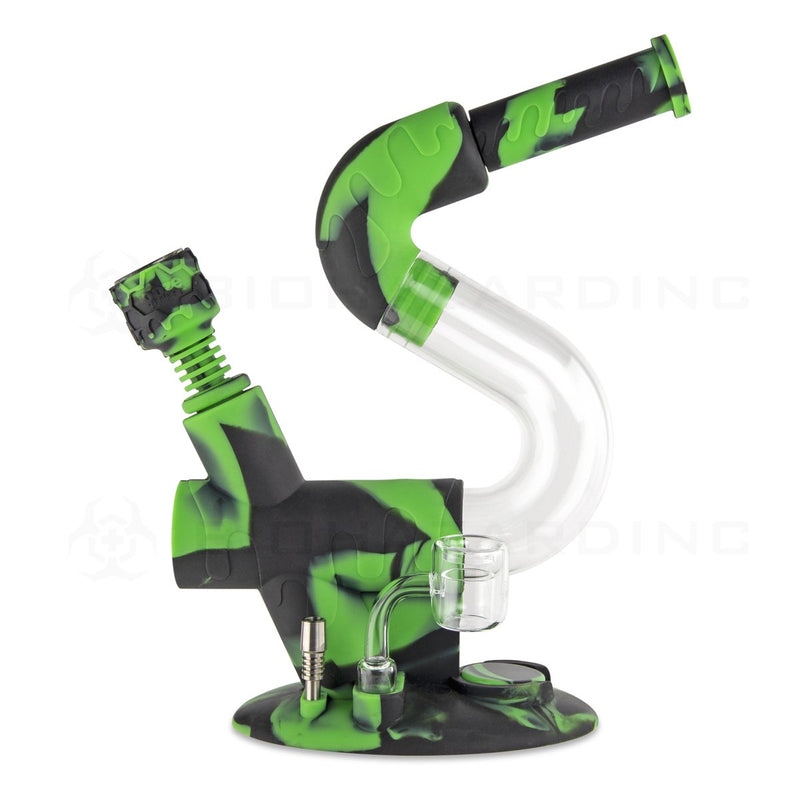 OOZE® | 4-in-1 SWERVE Hybrid Silicone Nectar Collector & Water Pipe | Chameleon