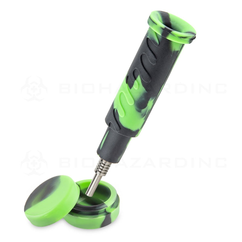 OOZE® | 4-in-1 SWERVE Hybrid Silicone Nectar Collector & Water Pipe | Chameleon