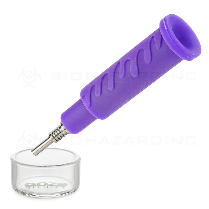 OOZE® | 4-in-1 SWERVE Hybrid Silicone Nectar Collector & Water Pipe | Ultra Purple