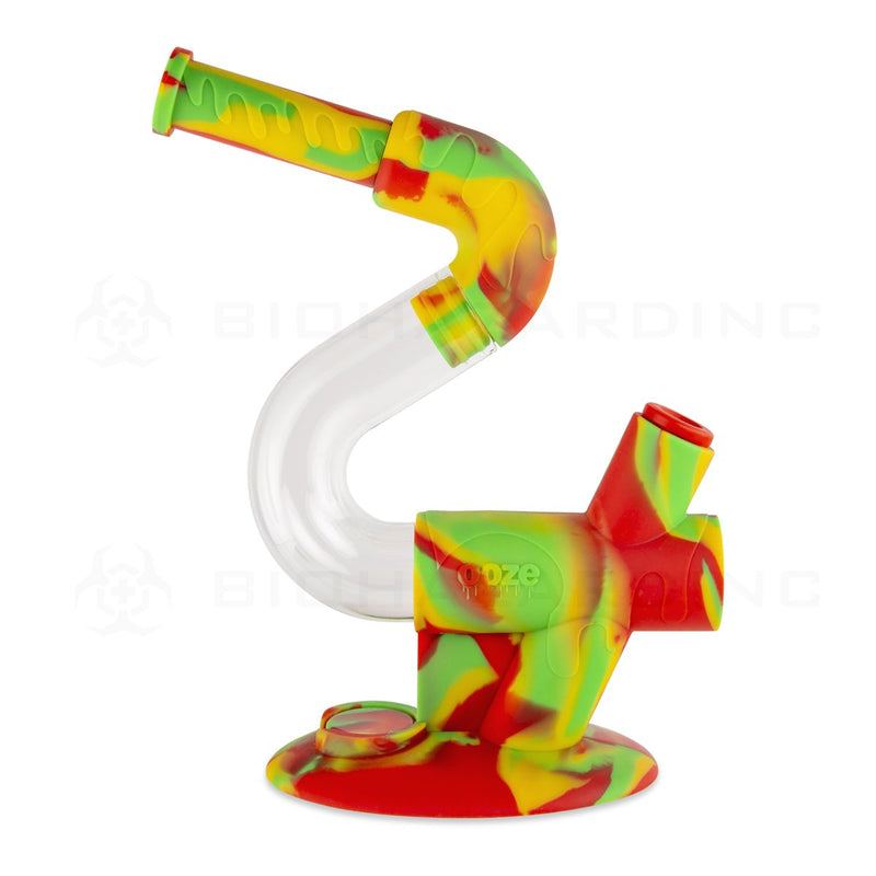 OOZE® | 4-in-1 SWERVE Hybrid Silicone Nectar Collector & Water Pipe | Rasta