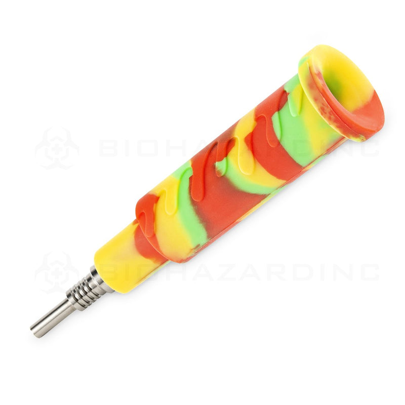 OOZE® | 4-in-1 SWERVE Hybrid Silicone Nectar Collector & Water Pipe | Rasta