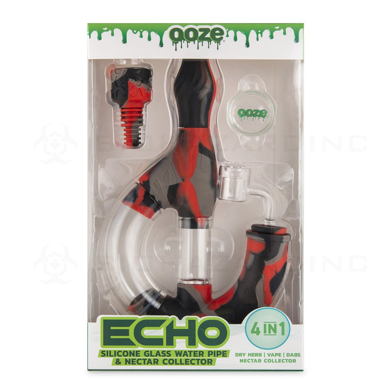 OOZE® | 4-in-1 ECHO Hybrid Silicone Nectar Collector & Water Pipe | After Midnight