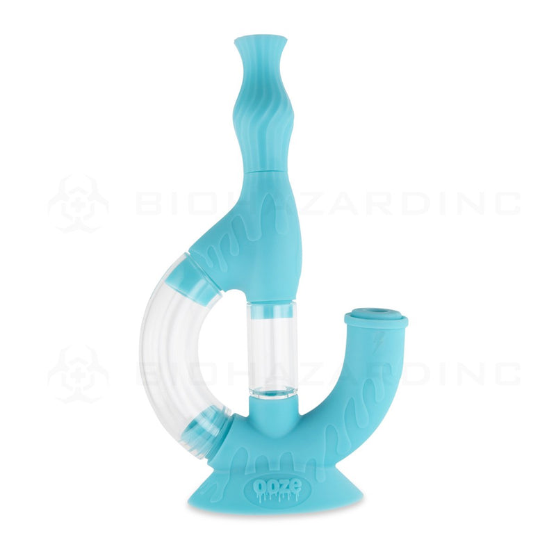 OOZE® | 4-in-1 ECHO Hybrid Silicone Nectar Collector & Water Pipe | Aqua Teal