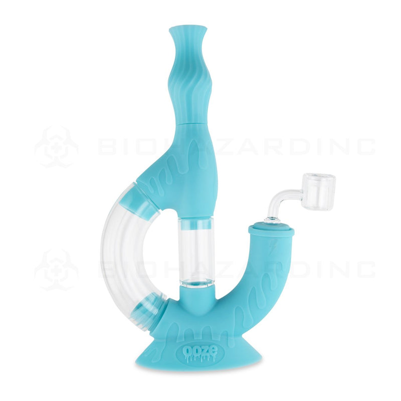 OOZE® | 4-in-1 ECHO Hybrid Silicone Nectar Collector & Water Pipe | Aqua Teal