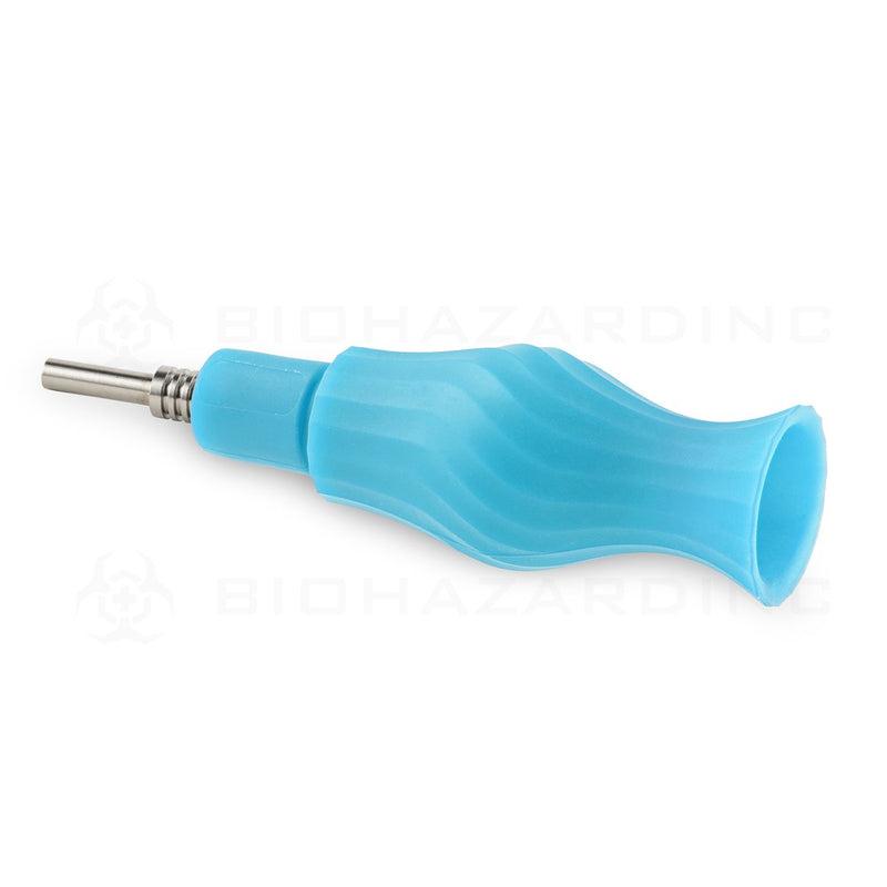 OOZE® | 4-in-1 ECHO Hybrid Silicone Nectar Collector & Water Pipe | Aqua Teal