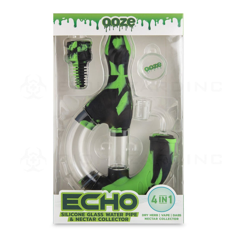 OOZE® | 4-in-1 ECHO Hybrid Silicone Nectar Collector & Water Pipe | Chameleon