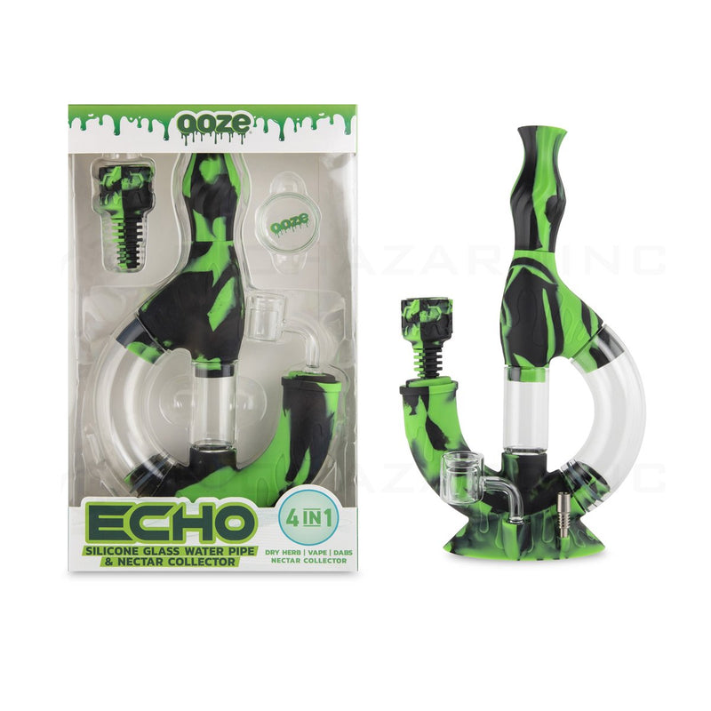 OOZE® | 4-in-1 ECHO Hybrid Silicone Nectar Collector & Water Pipe | Chameleon