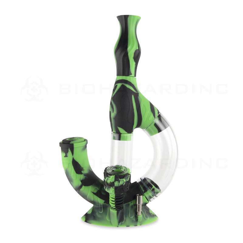 OOZE® | 4-in-1 ECHO Hybrid Silicone Nectar Collector & Water Pipe | Chameleon