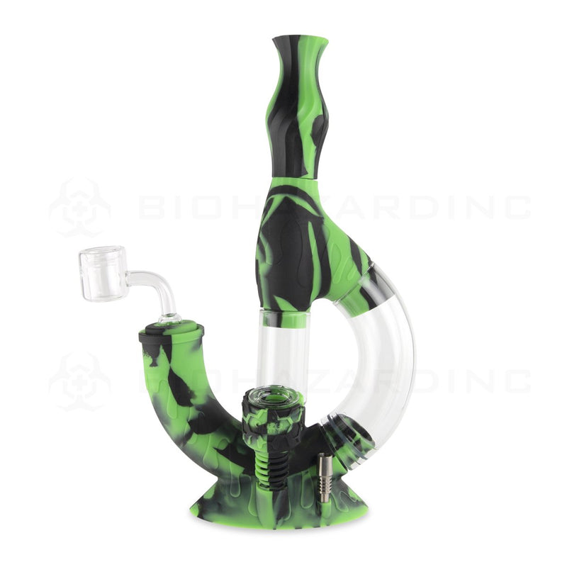 OOZE® | 4-in-1 ECHO Hybrid Silicone Nectar Collector & Water Pipe | Chameleon