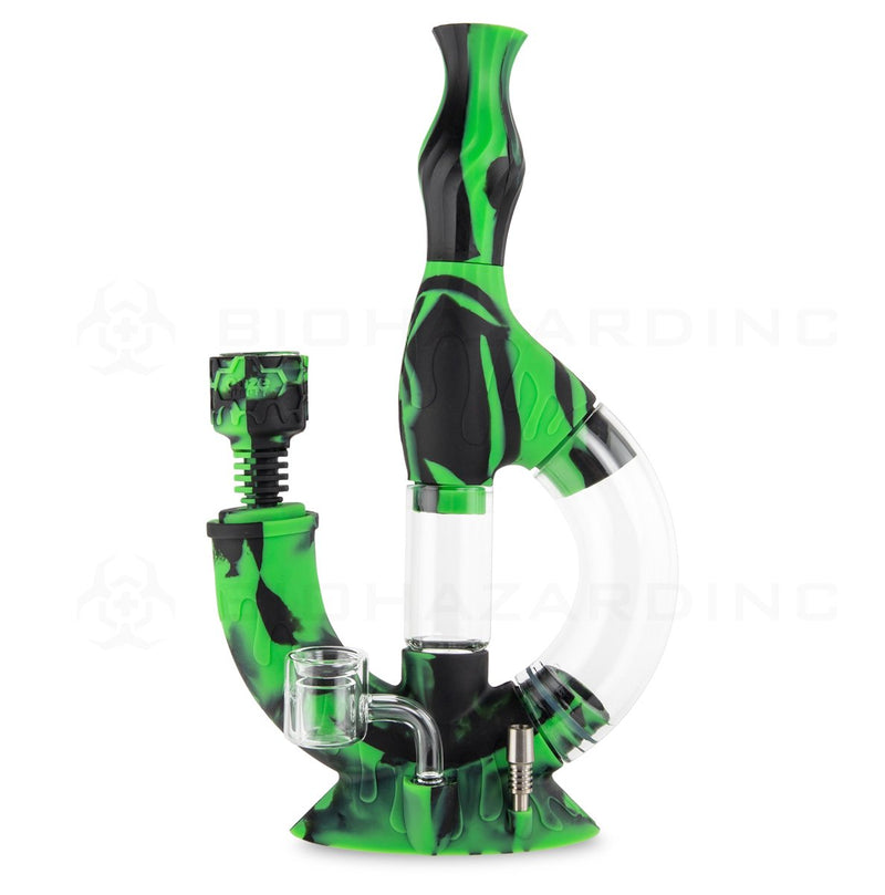 OOZE® | 4-in-1 ECHO Hybrid Silicone Nectar Collector & Water Pipe | Chameleon