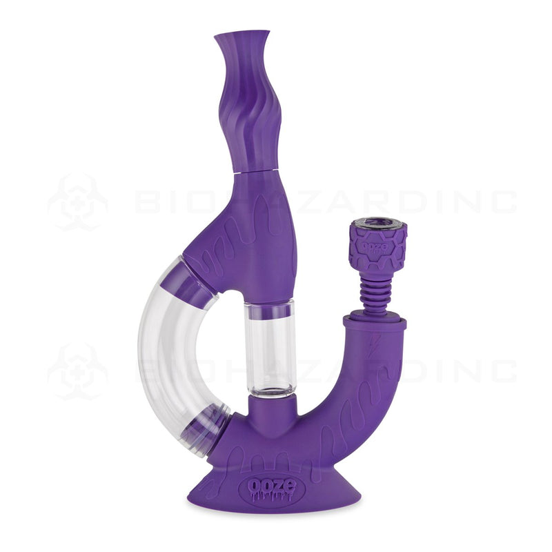 OOZE® | 4-in-1 ECHO Hybrid Silicone Nectar Collector & Water Pipe | Ultra Purple