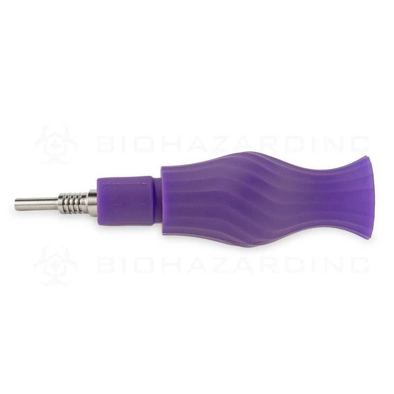 OOZE® | 4-in-1 ECHO Hybrid Silicone Nectar Collector & Water Pipe | Ultra Purple