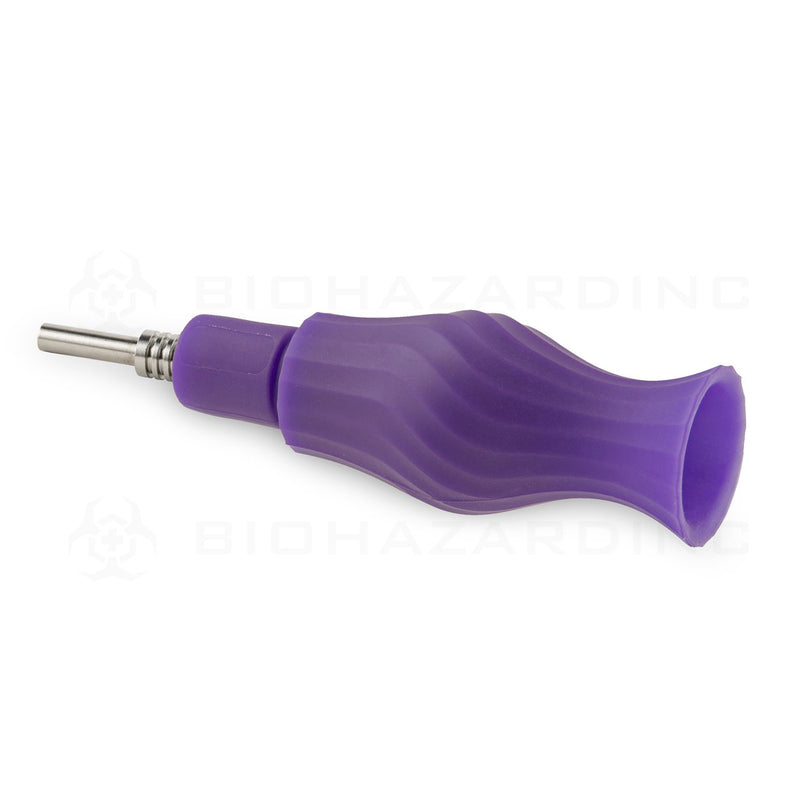 OOZE® | 4-in-1 ECHO Hybrid Silicone Nectar Collector & Water Pipe | Ultra Purple