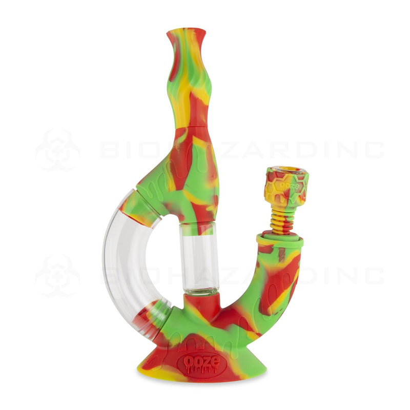 OOZE® | 4-in-1 ECHO Hybrid Silicone Nectar Collector & Water Pipe | Rasta